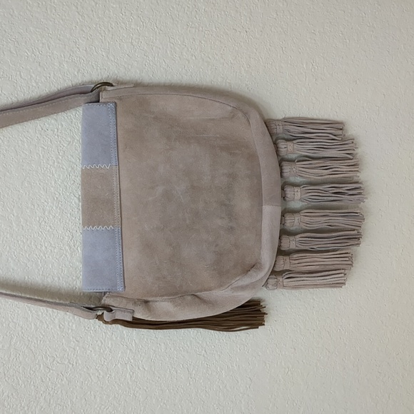 Spell Zephyr Fringe Suede Patchwork Bag - Picture 11 of 17